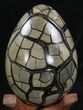 Septarian Dragon Egg Geode With Removable Section #33726-2